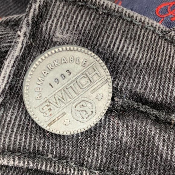 Men's Jeans Switch 36 x 32 9551 Moto Spandex GUC - Picture 3 of 9